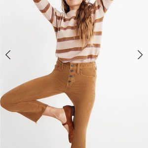 Madewell Cali Demi-Boot Corduroy Brown Women’s Size 24